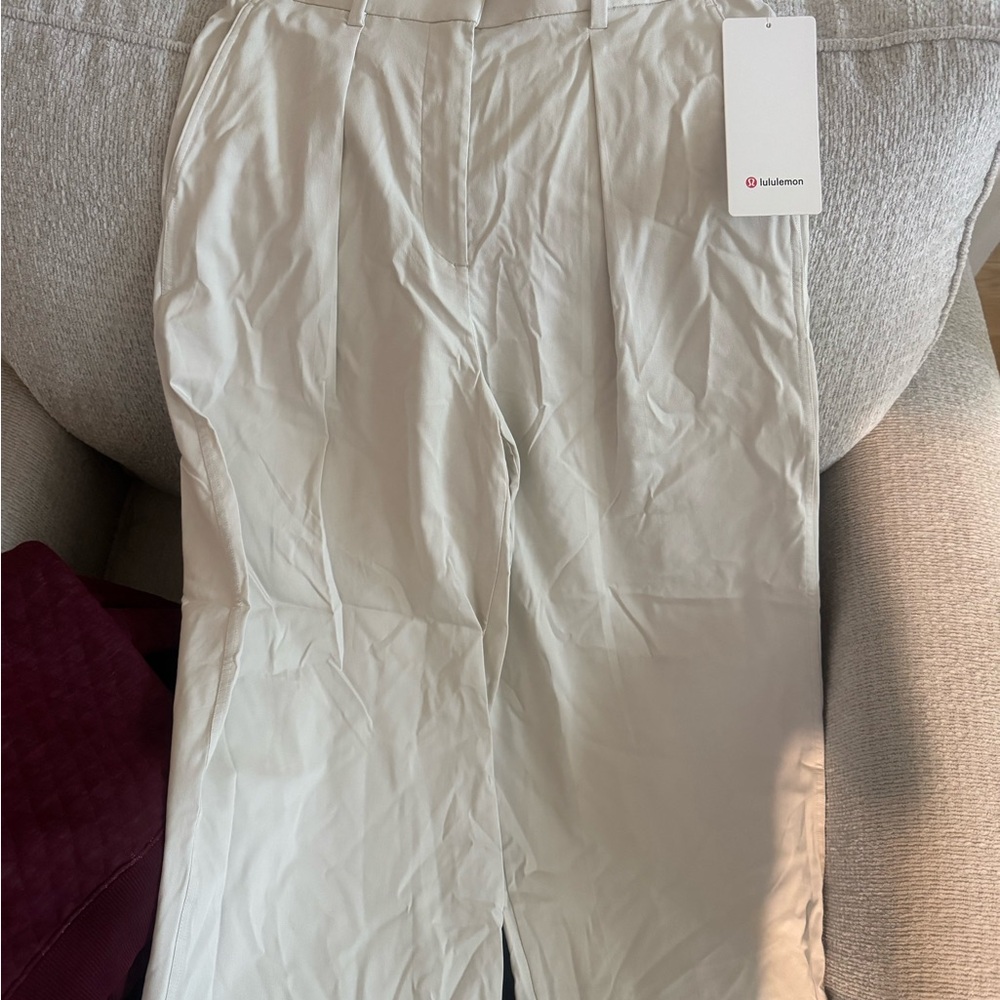 Lululemon Athletica Cream Track Pants